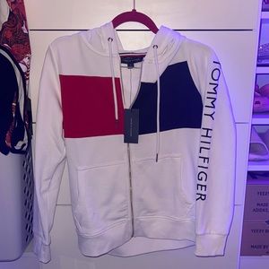 White Tommy Hilfigure Jacket